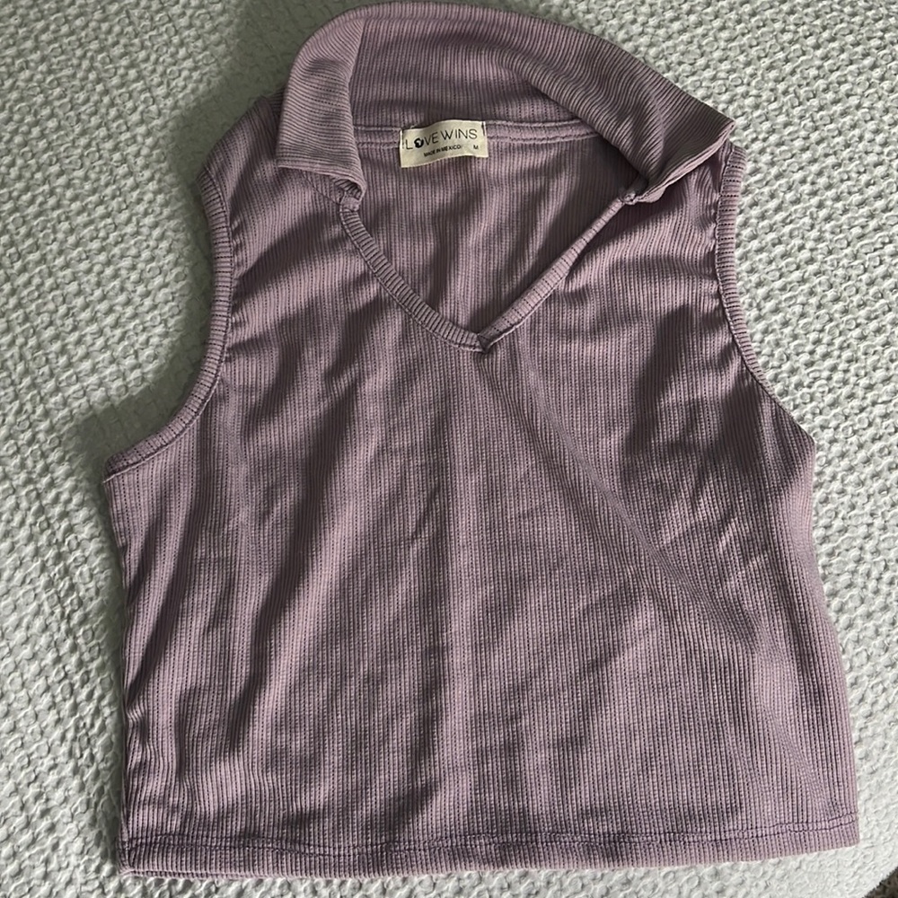Collared tank top - Picture 2 of 3
